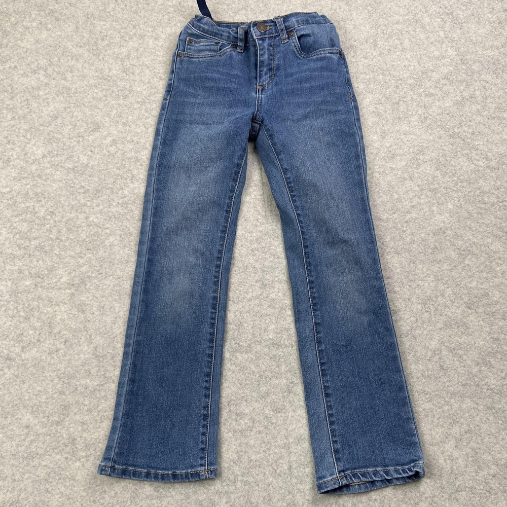 Levis Bootcut Jeans Youth Kids 7 (19x22) Regular Blue Denim Adjustable Waist